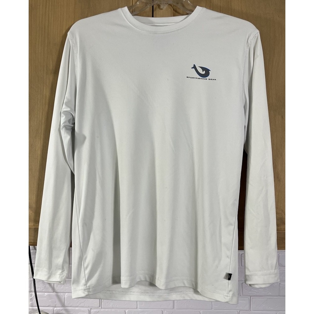 Mojo Sportfishing Gear Mens Long Sleeve Top White Color Size Large